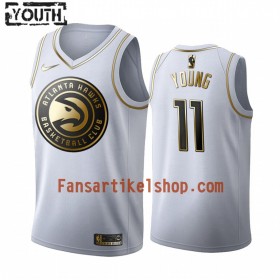 NBA Atlanta Hawks Trikot Trae Young 11 Nike 2019-2020 Weiß Golden Edition Swingman - Kinder